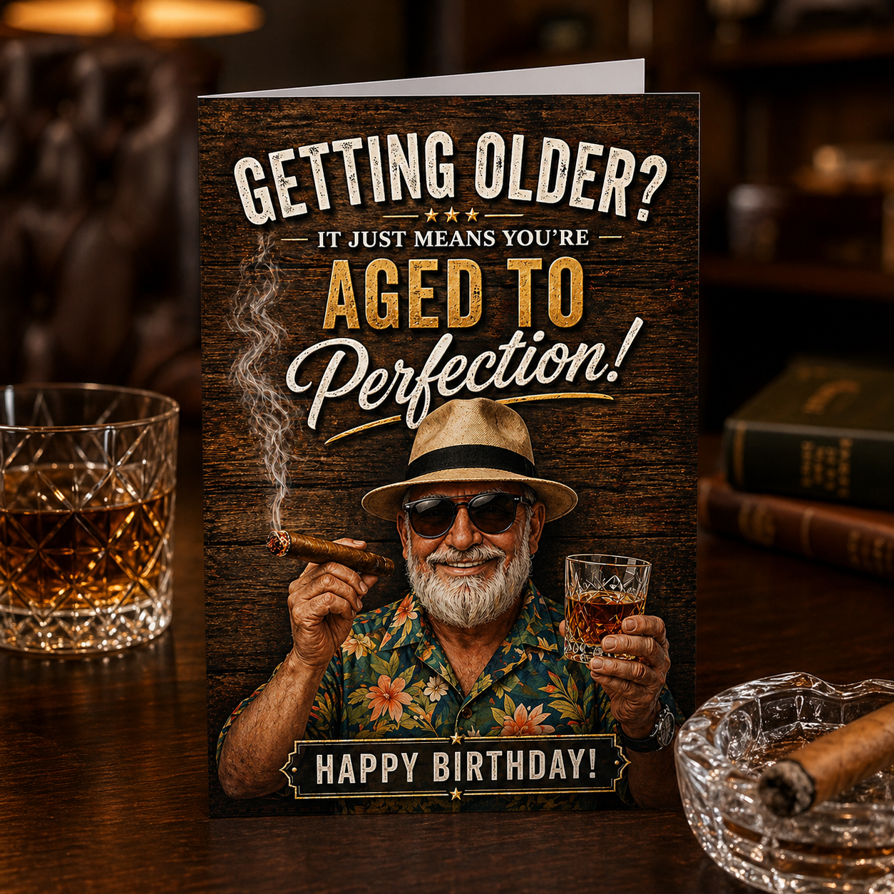 Birthday Card - Aged to perfection