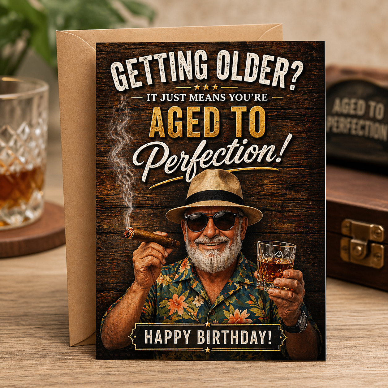 Birthday Card - Aged to perfection